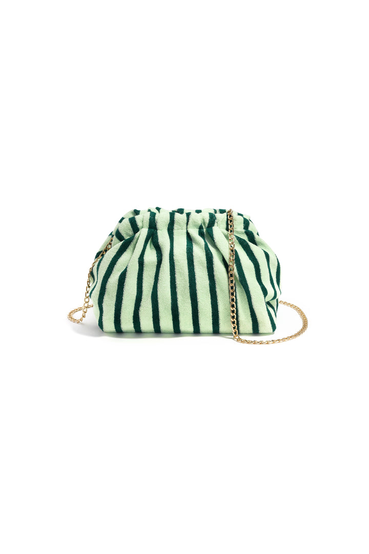 Crossbodytas met strepen, eenvoudig model, polyester, dagelijkse accessoires