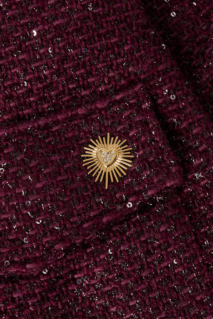 broche sparkling heart