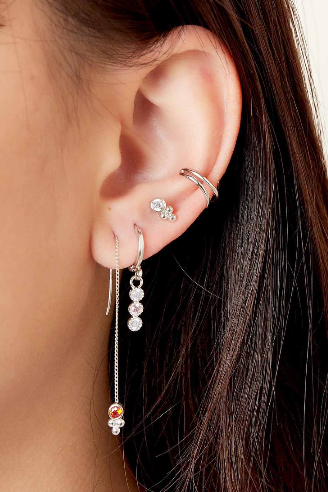 Earcuff Spiral Gold Goud kleur Stainless Steel