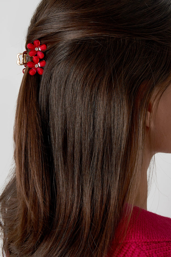 Flower duo hair clip