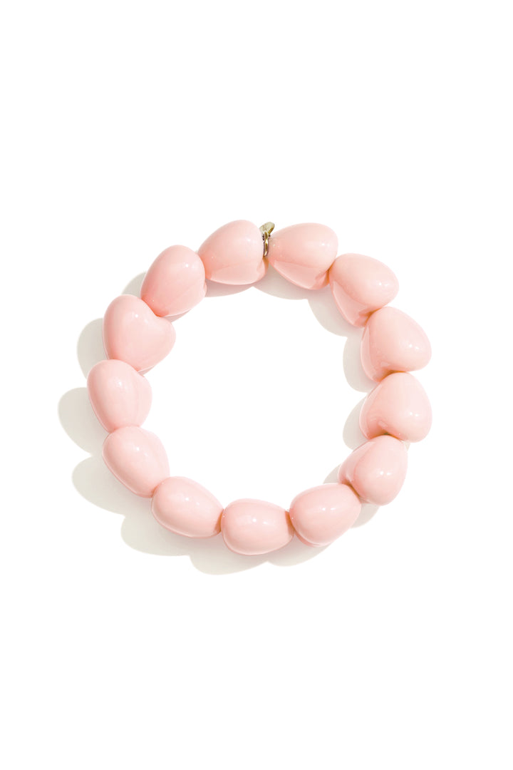 Armbandje met 13 kleine hartjes