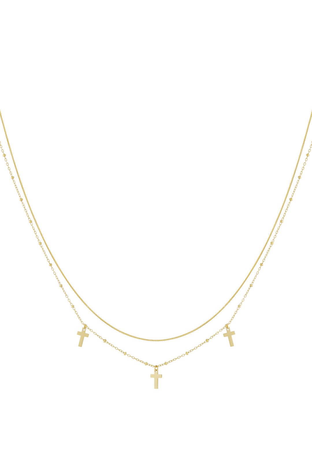   Gelaagde kettingen Kruis Casual Dagelijks Eenvoudig Serie Dames sieraden