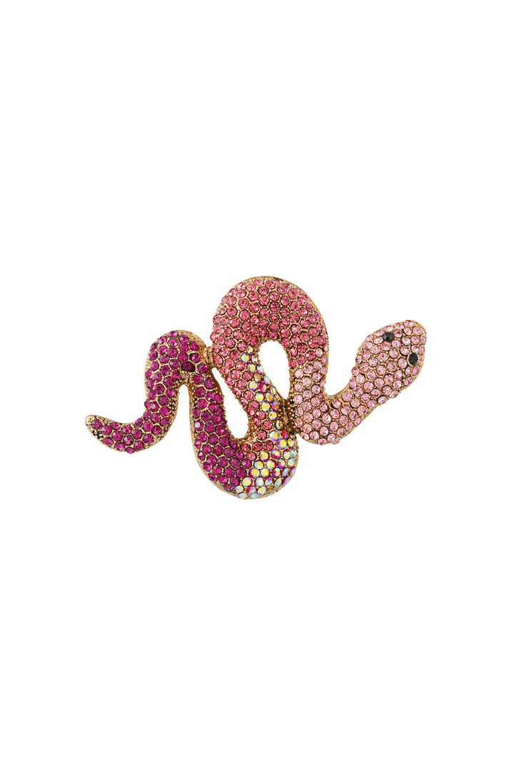 Slang Broche - Roze &amp; Paars