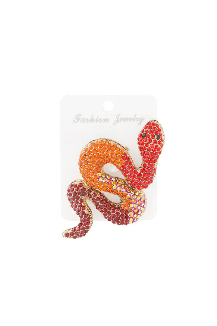 Slang Broche - Roze &amp; Paars