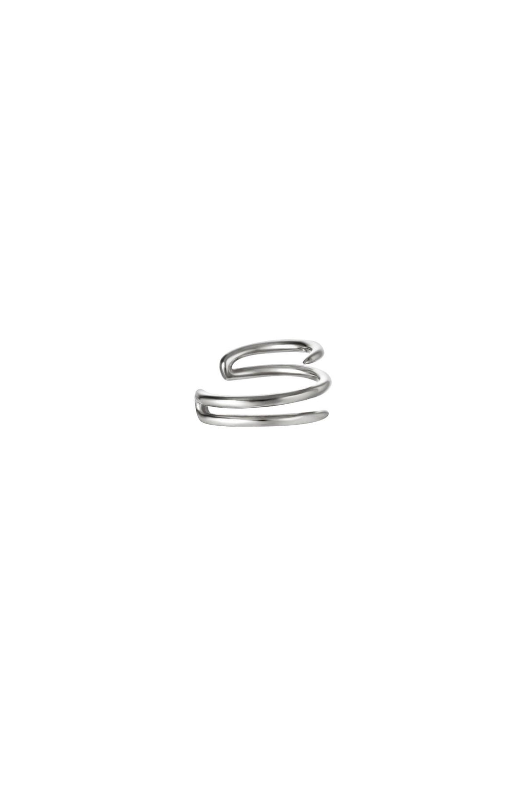 Earcuff Spiral Gold Goud kleur Stainless Steel