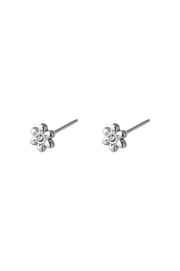 Roestvrijstalen oorsteker bloem Goud kleur Stainless Steel