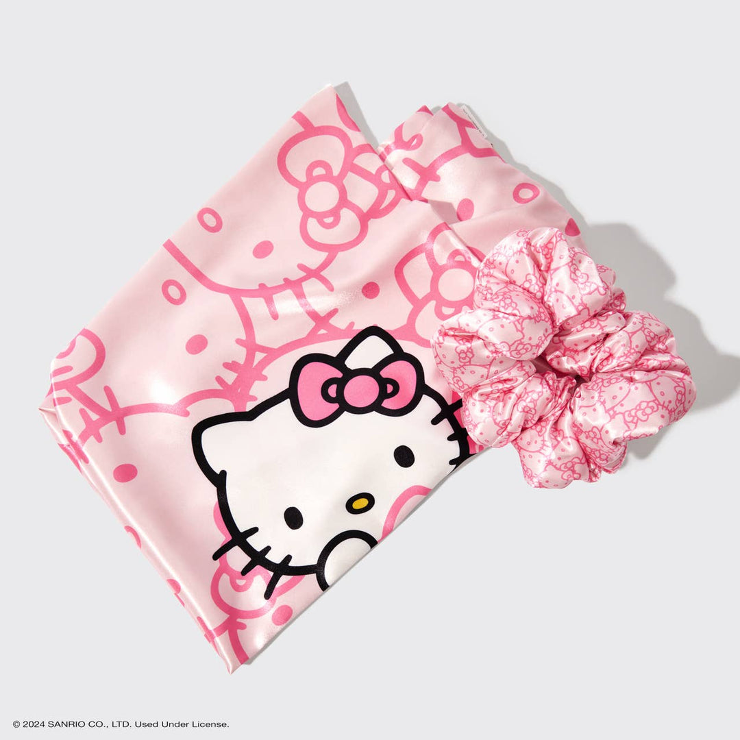 KITSCH – Hello Kitty x Kitsch Set met Satijnen Kussensloop & Kussen