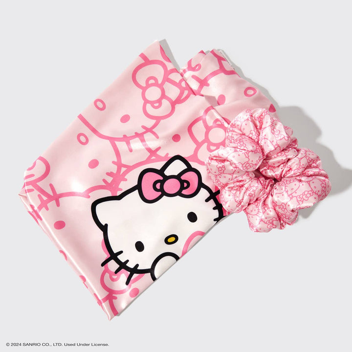 KITSCH – Hello Kitty x Kitsch Set met Satijnen Kussensloop & Kussen