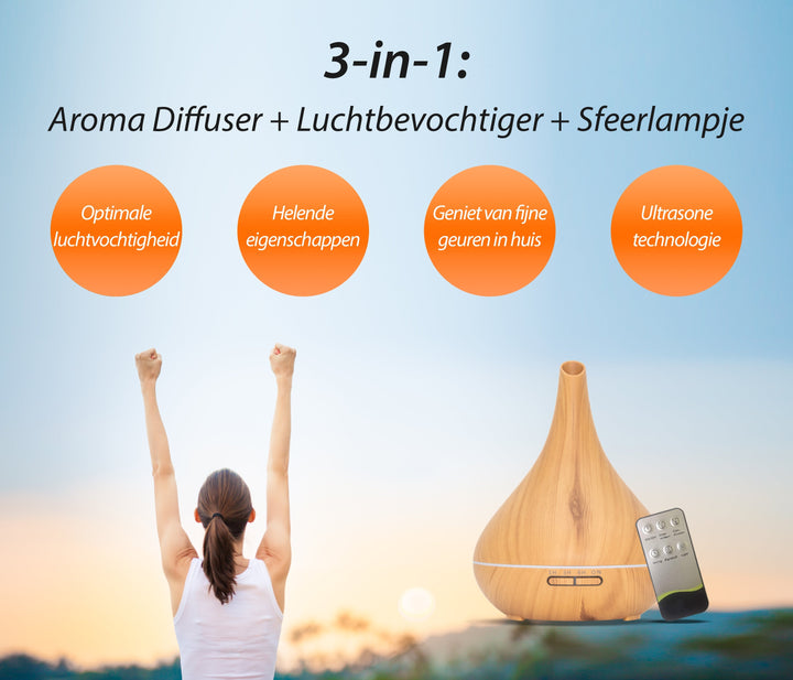 Lotus Pro - Light Wood - Aroma Diffuser