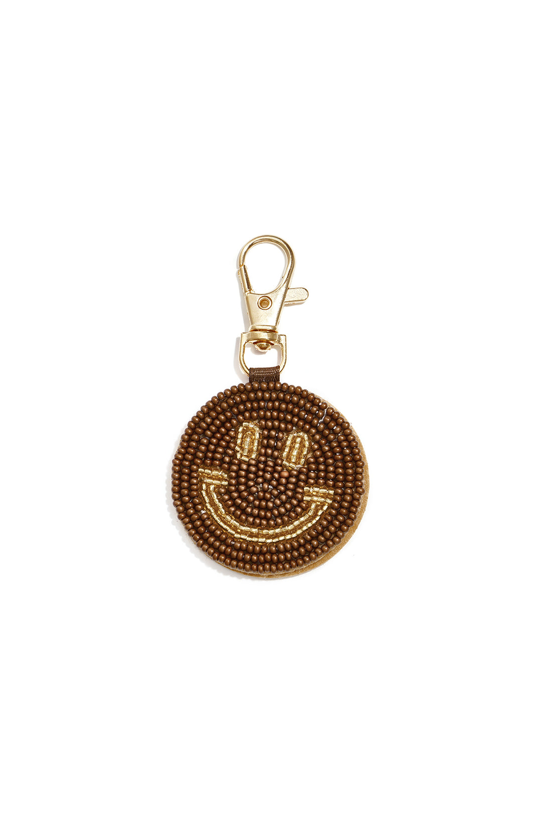 Tasbedeltjes met een lachend gezichtje, casual glazen accessoires voor dagelijks gebruik.