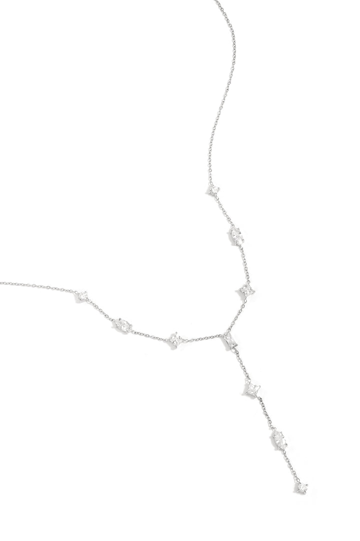 Y-lijn ketting met steentjes