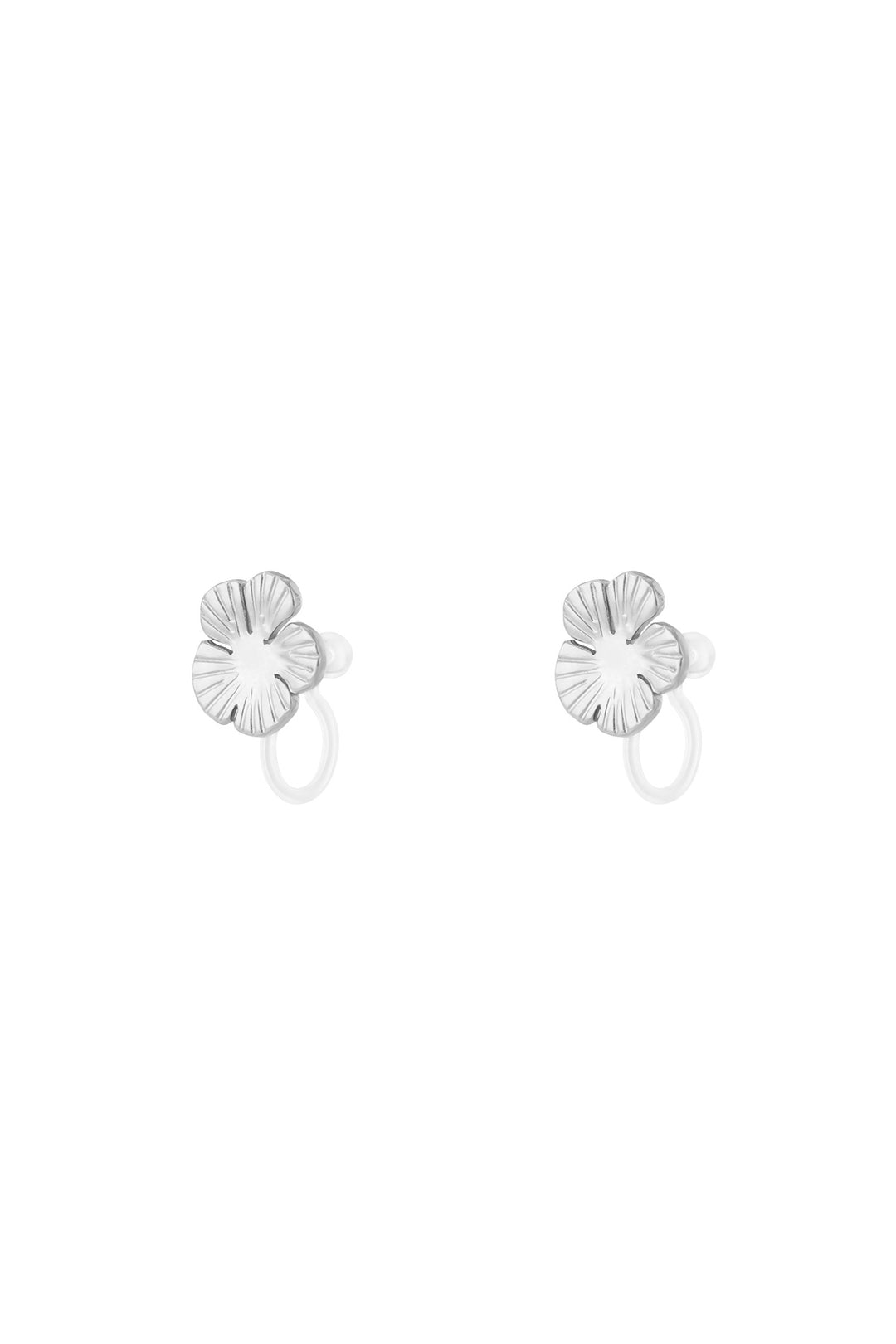 Bloem Clip Oorbellen