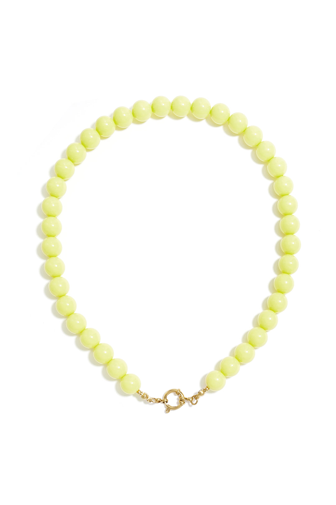 Ketting met kralen en frontsluiting-12mm