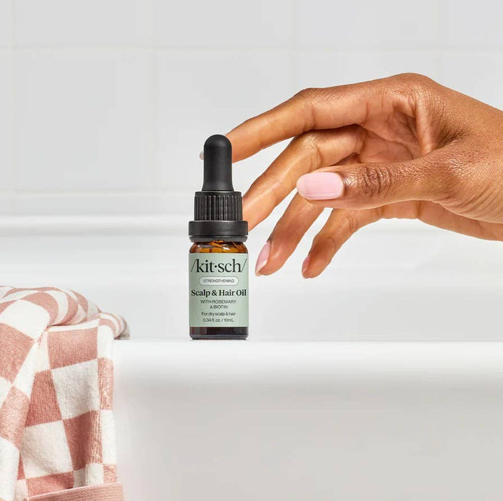 KITSCH – Versterkende Hoofdhuid- & Haarolie met Rozemarijn & Biotine (60 ml)
