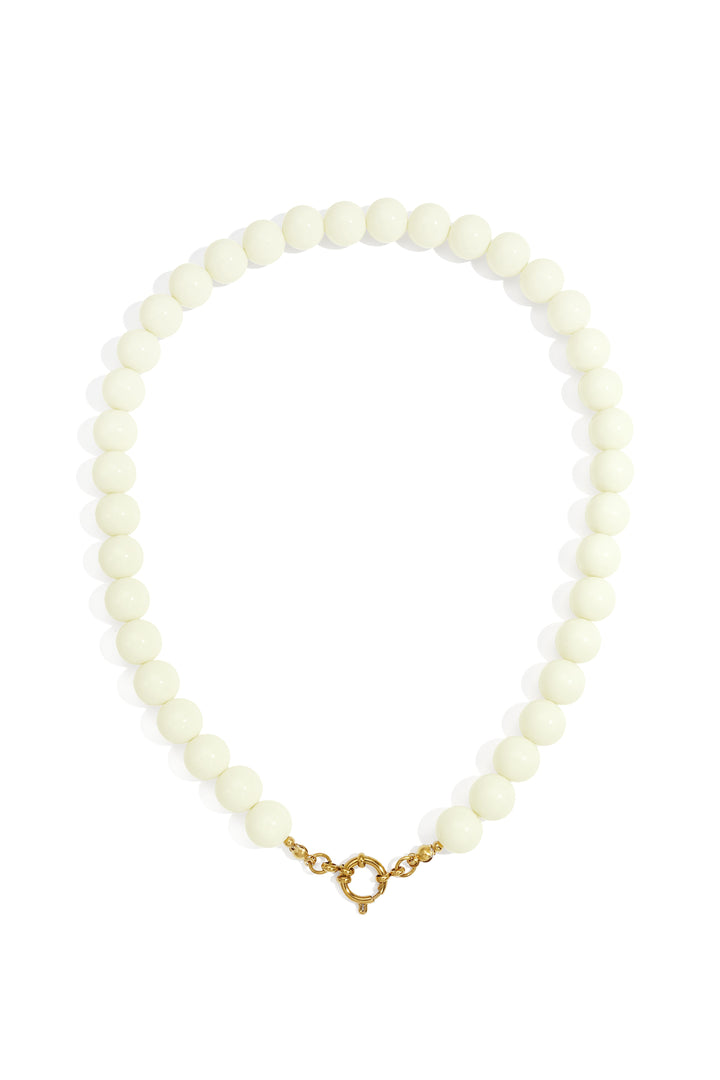 Ketting met kralen en frontsluiting-12mm