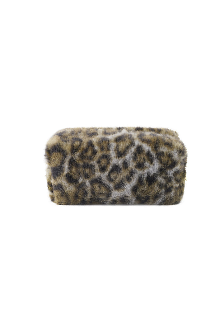 Zachte luipaard make-up tas