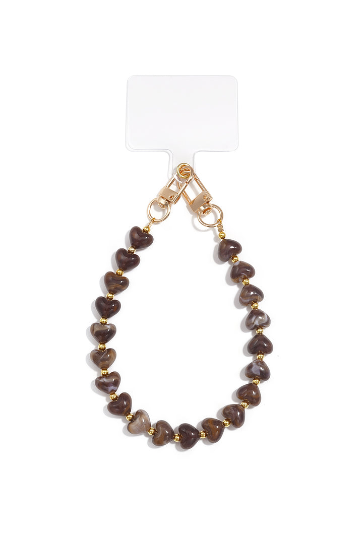 Telefoonketting met hartje, casual, acryl, dagelijkse accessoires