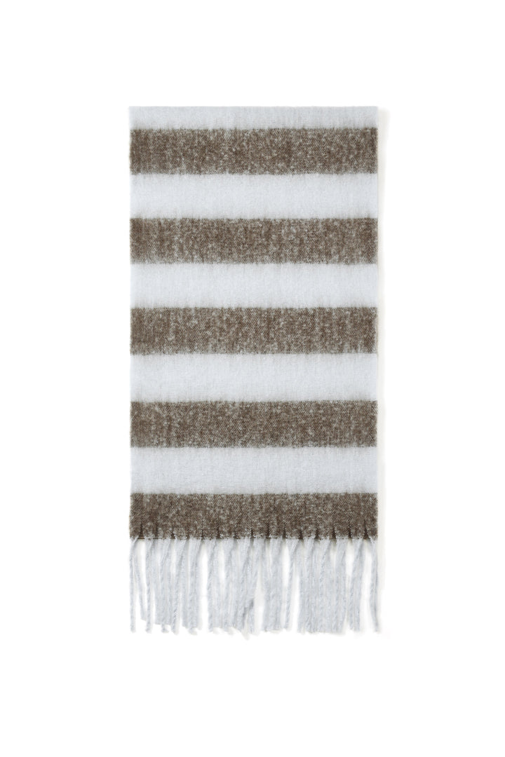 Wintersjaals met strepen, casual, polyester, dagelijkse accessoires