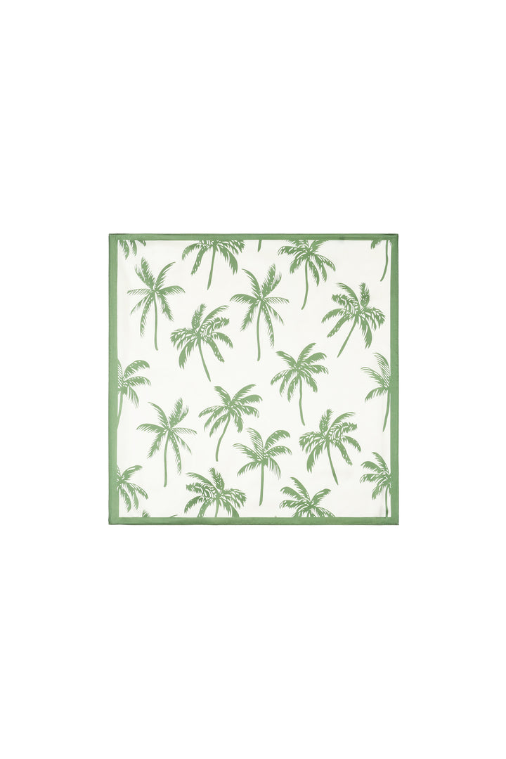 Zomersjaals met plantenmotief, casual, polyester, vakantie-/strandaccessoires