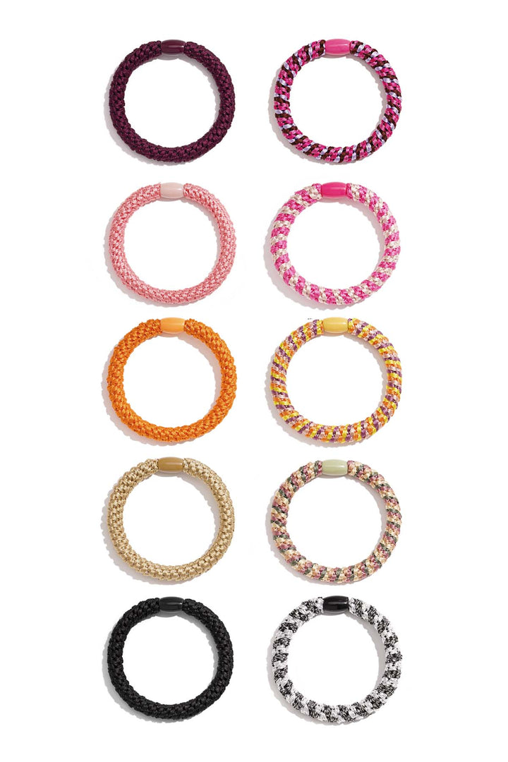 Hair elastic bracelets box bright and basic - multi