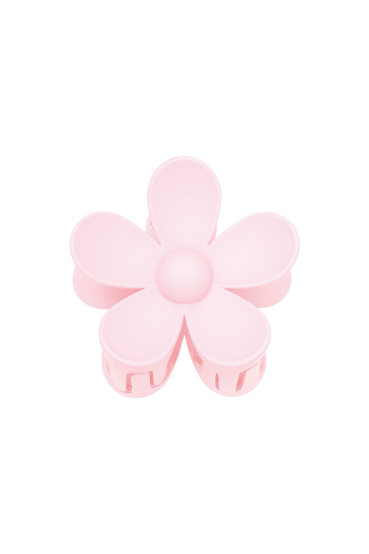 Effen kleur matte madeliefje bloem haarklem fuchsia Resin