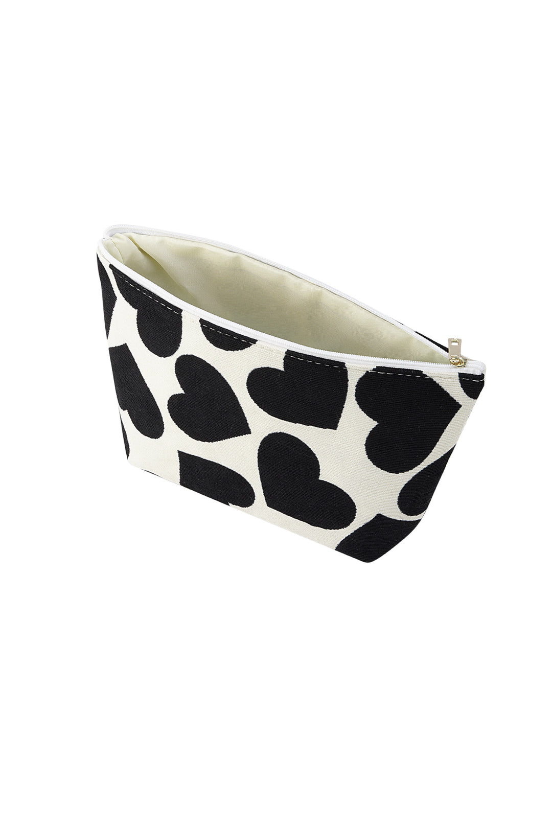 Make-up bag with hearts