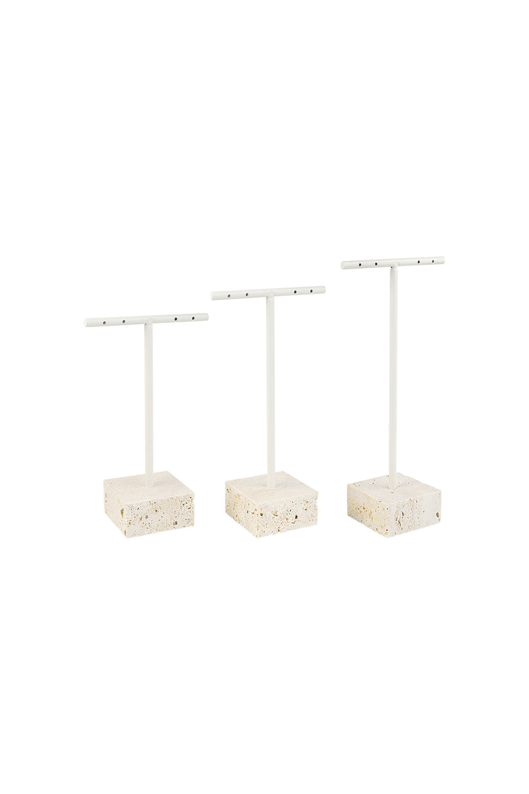 3 stenen oorbellen displays