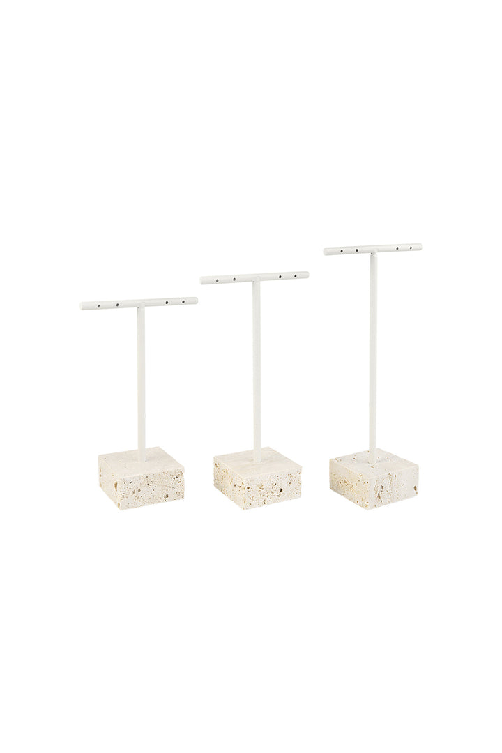 3 stenen oorbellen displays