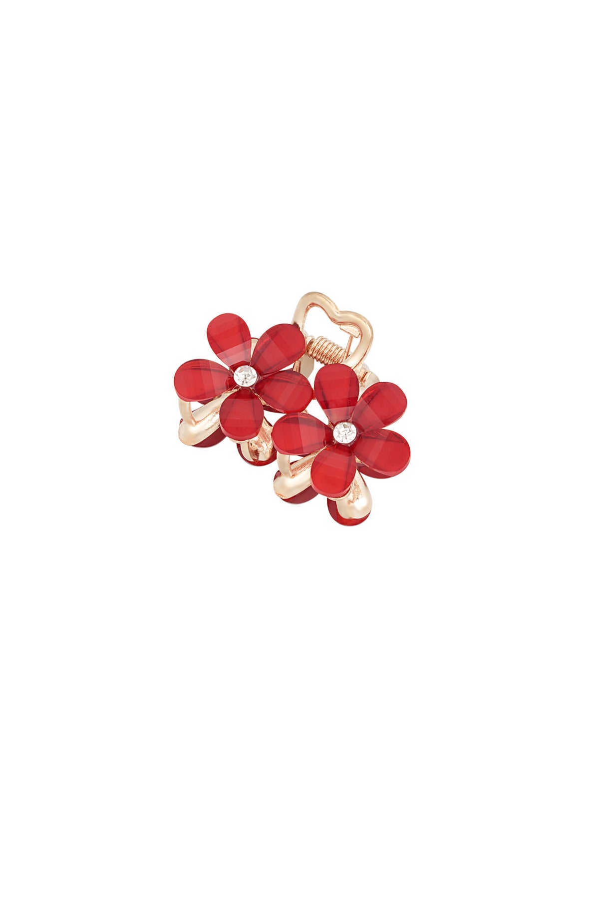 Flower duo hair clip