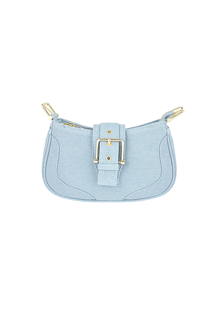 Gekleurde tas met gesp detail