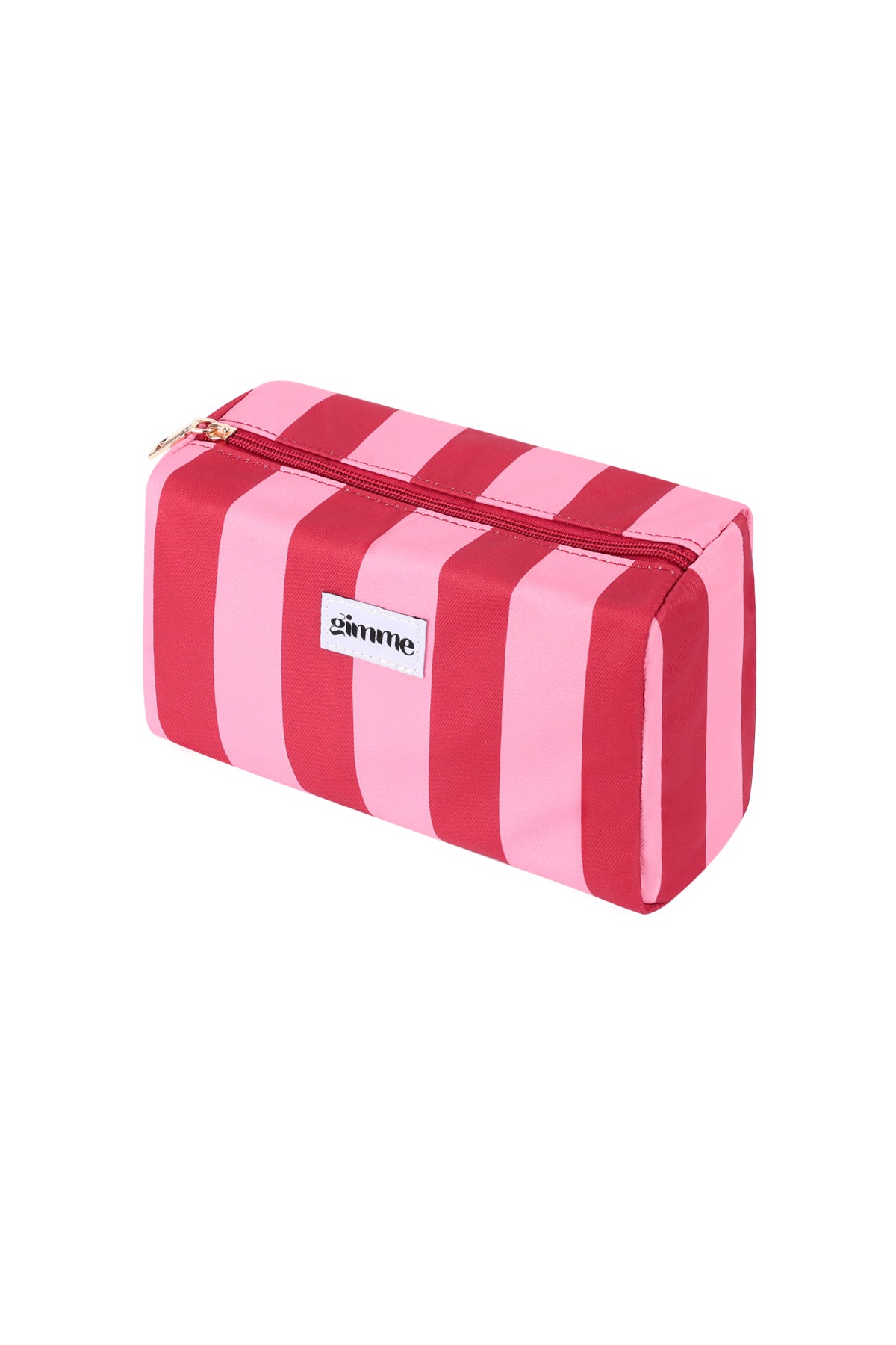 Toilettas grote streep - Roze rood