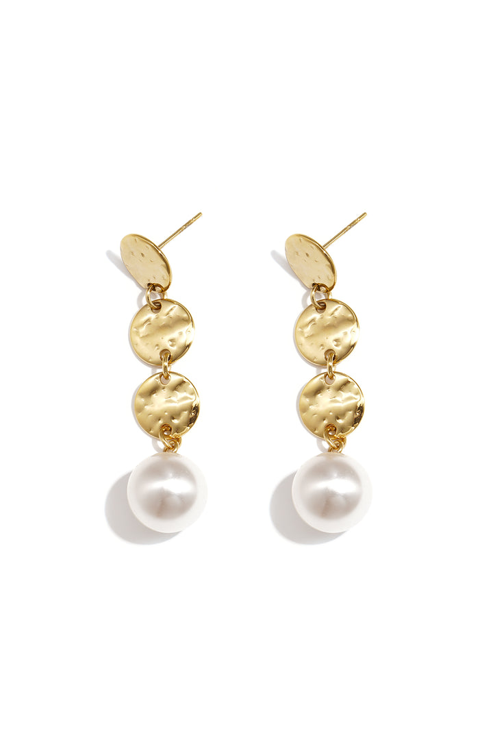 Hangende oorbellen van roestvrij staal met geometrische vorm, elegante en eenvoudige collectie voor dagelijks gebruik. Damessieraden.