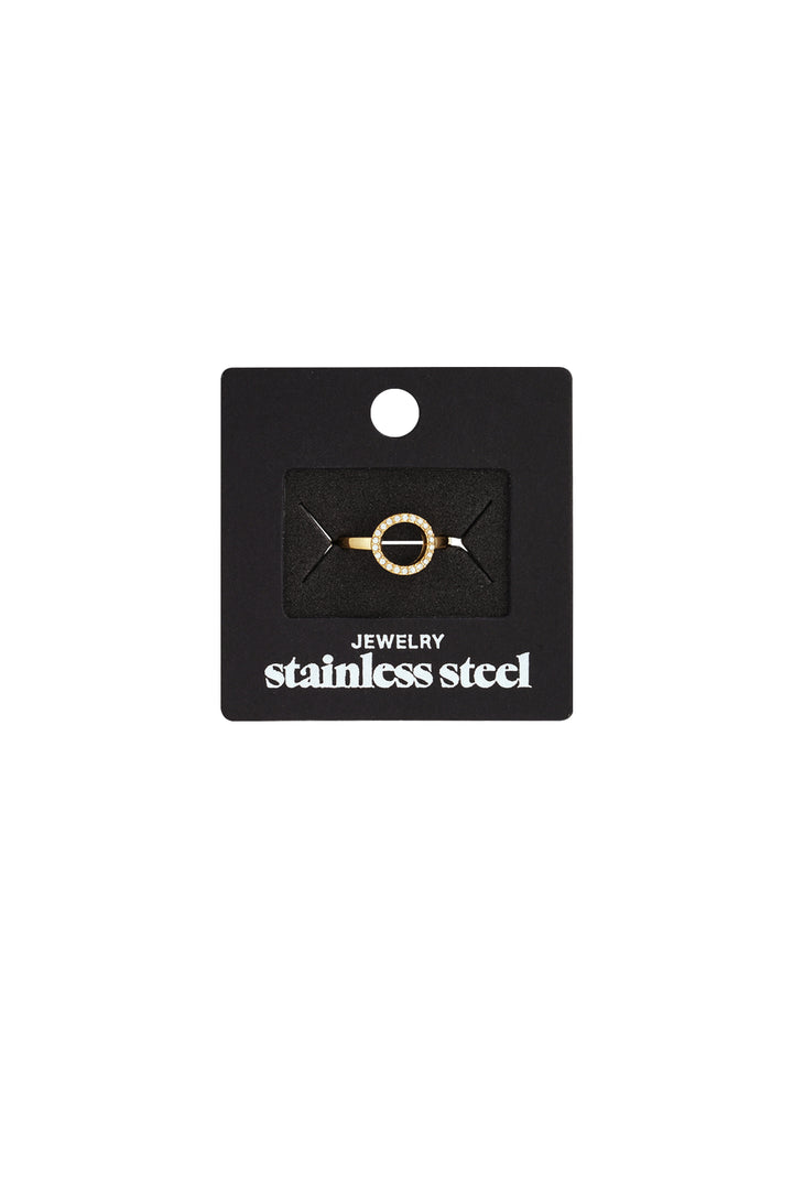 Roestvrijstalen minimalistische ringen cirkel Casual Dagelijks Eenvoudig Serie Dames sieraden