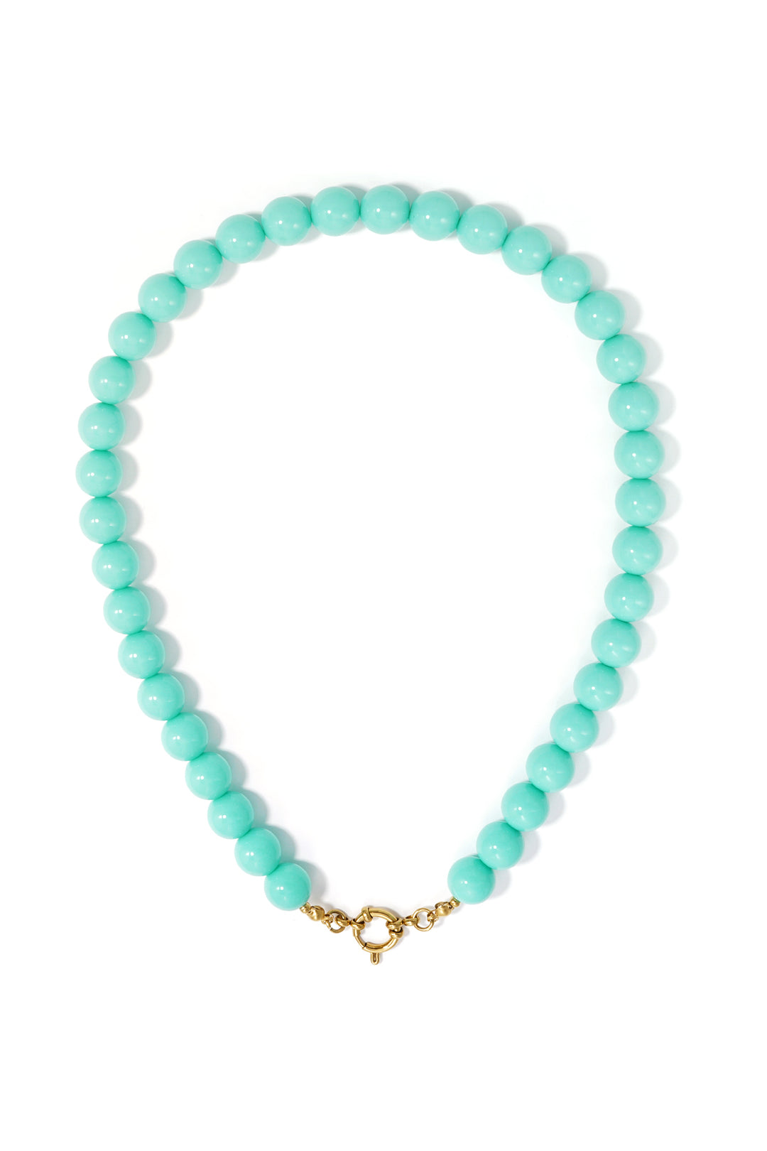 Ketting met kralen en frontsluiting-12mm