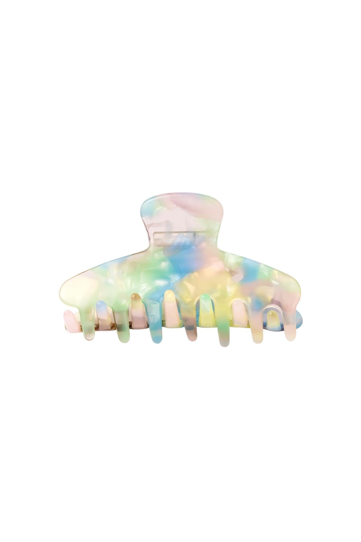 Hair Clip Spotted Blue Sheet Material