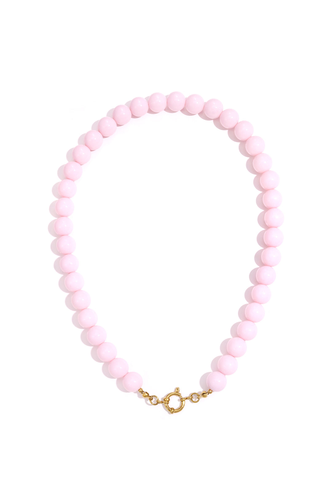 Ketting met kralen en frontsluiting-12mm