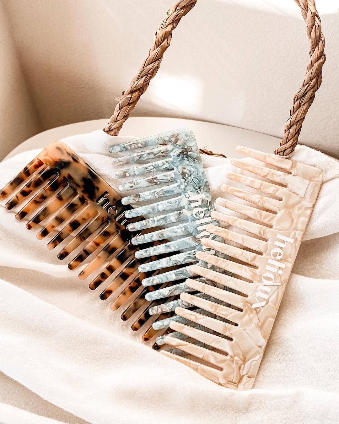 Helioux Liv Haarkam – Brede tanden voor klitvrij, gezond haar