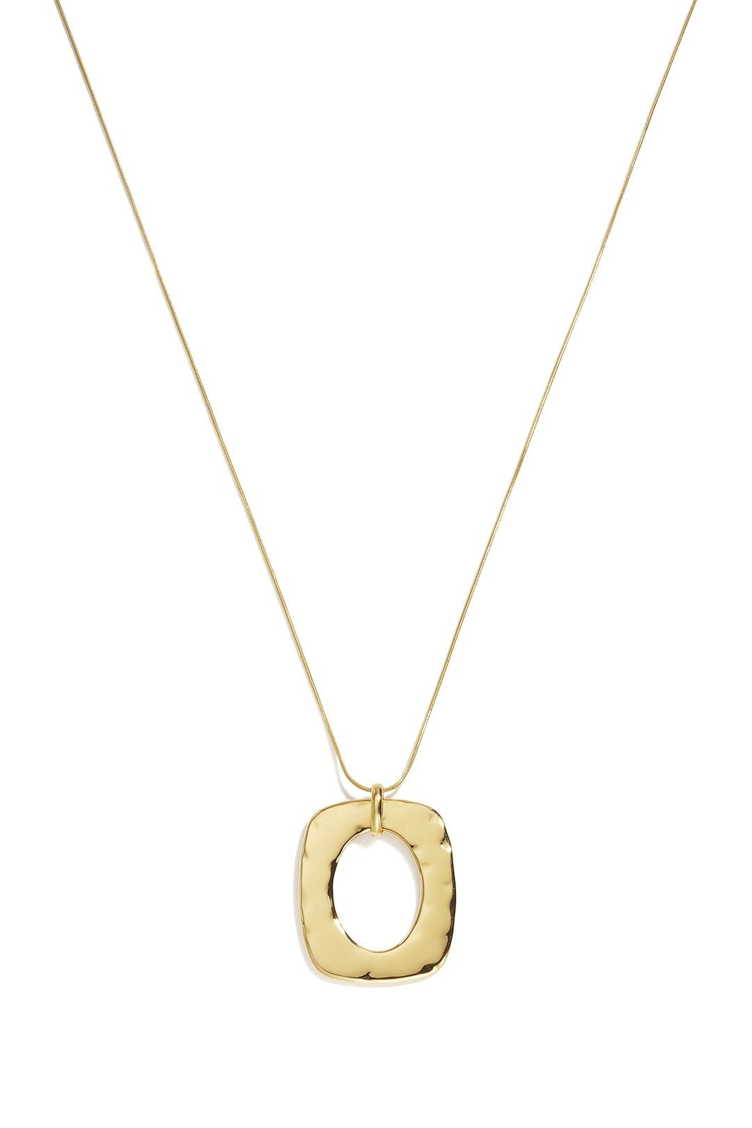 Lange roestvrijstalen kettingen met geometrische vorm, eenvoudige, alledaagse serie, dames sieraden