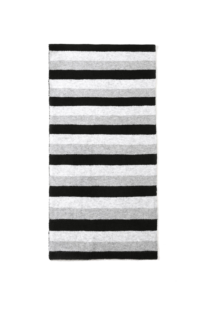 Wintersjaals met strepen, eenvoudig, polyester, geschikt voor dagelijks gebruik.