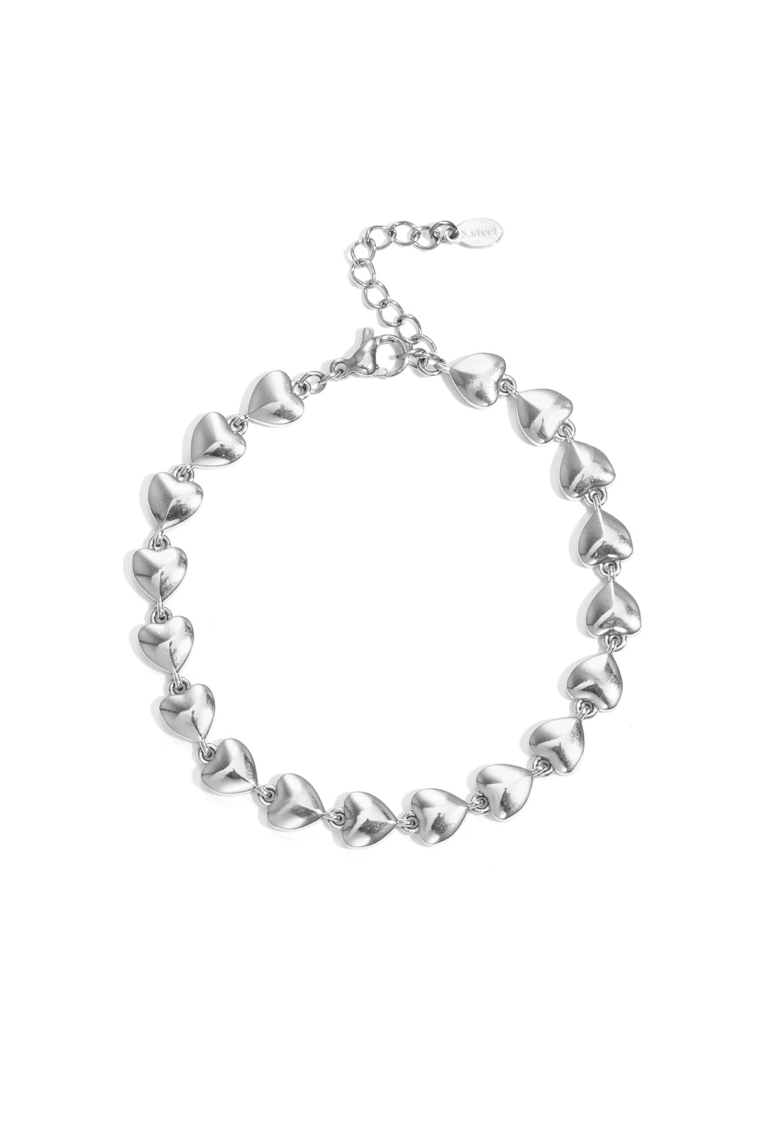 Roestvrijstalen kettingarmbanden Hart Simple Daily Simple Series Damessieraden