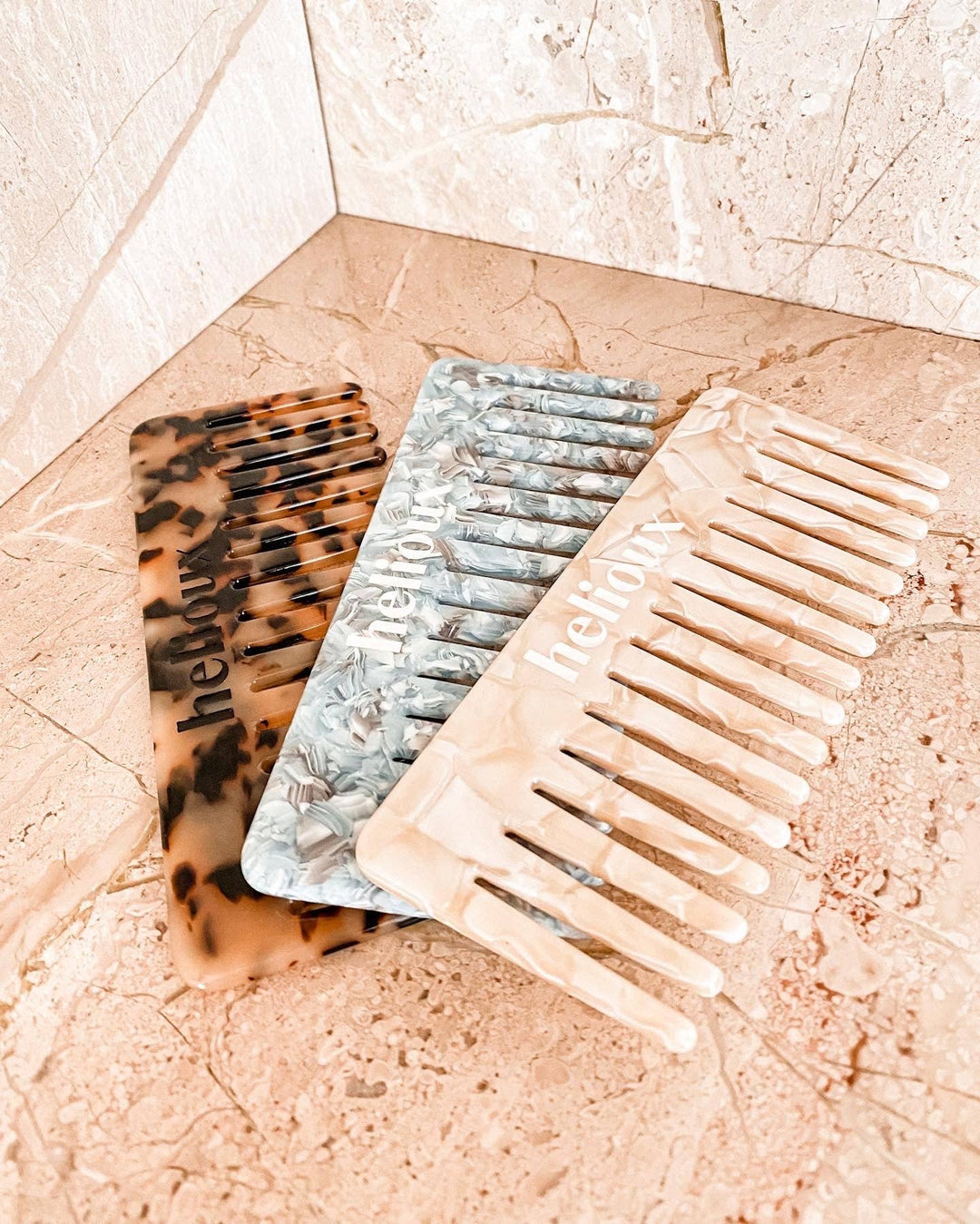 Helioux Liv Haarkam – Brede tanden voor klitvrij, gezond haar