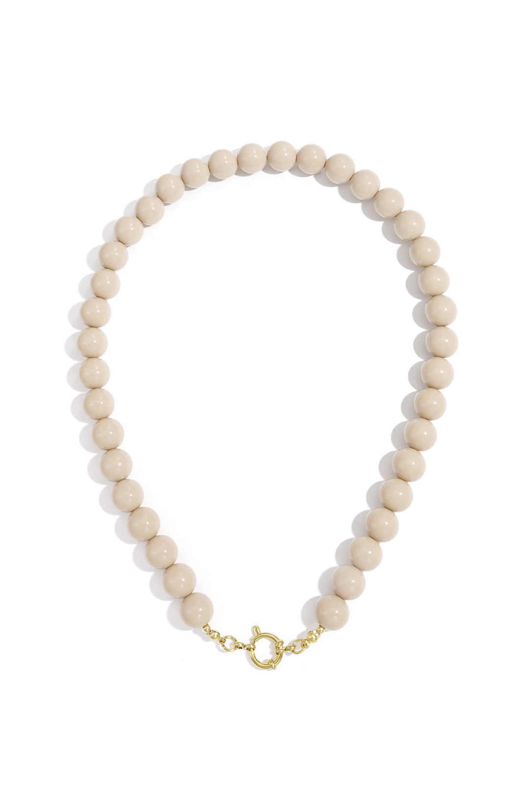 Ketting met kralen en frontsluiting-12mm
