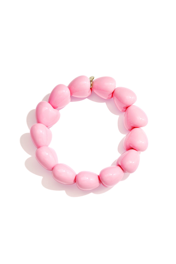 Armbandje met 13 kleine hartjes
