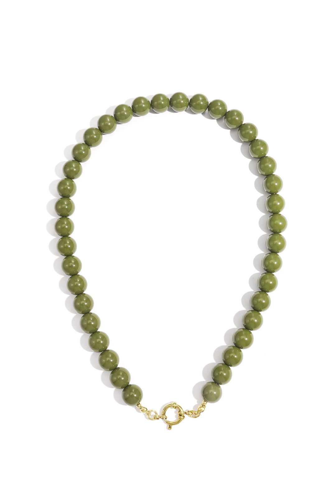Ketting met kralen en frontsluiting-12mm