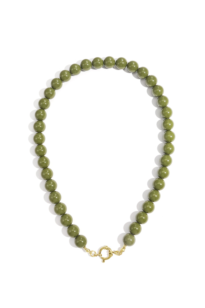 Ketting met kralen en frontsluiting-12mm