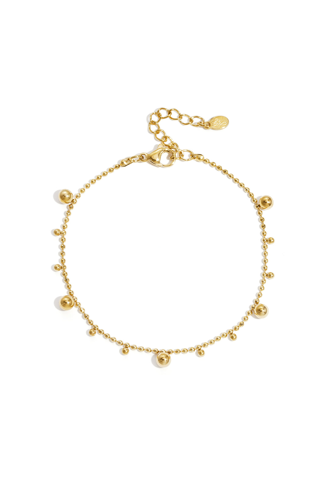 Armband met afwisselende bolletjes
