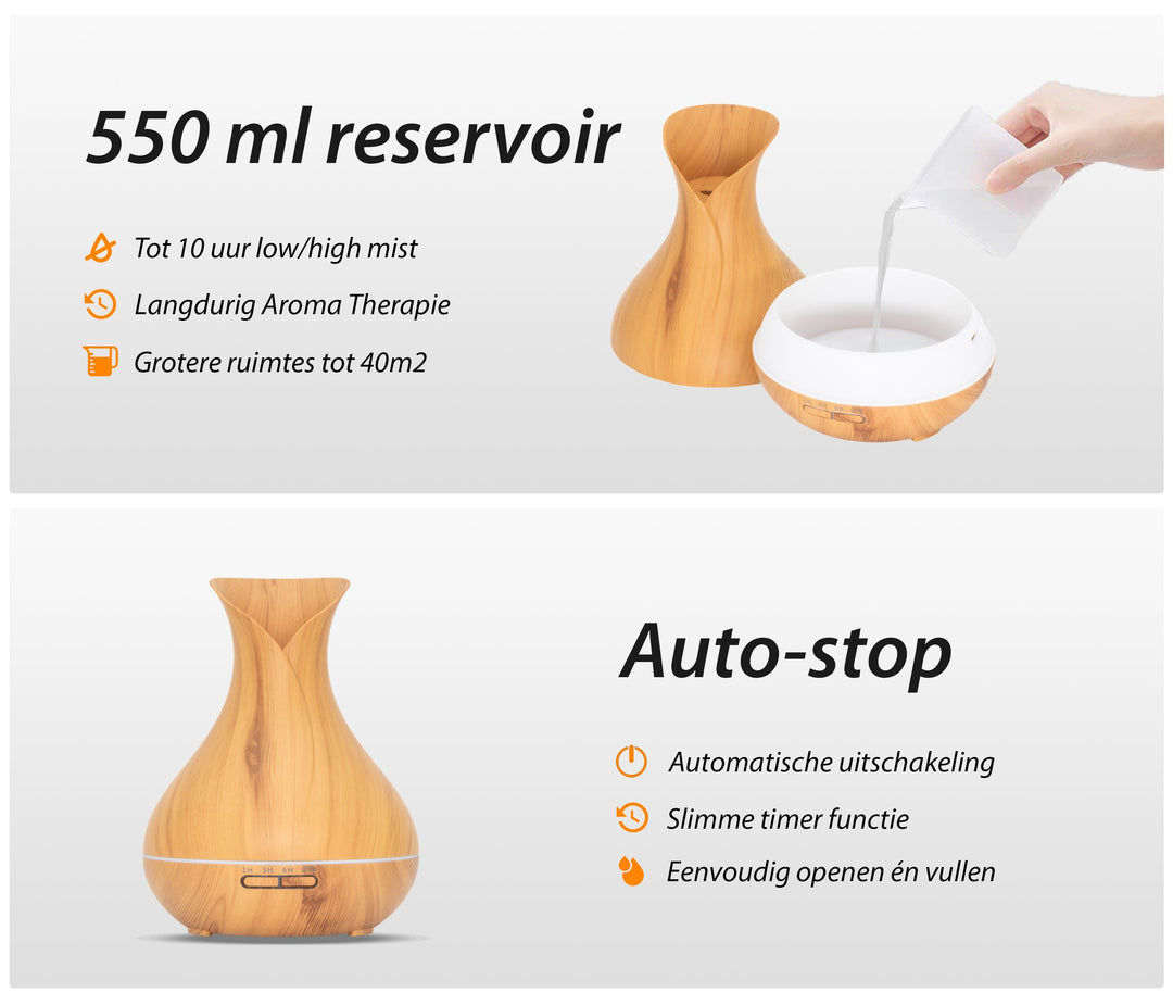 Vitality Pro - Light Wood - Aroma Diffuser