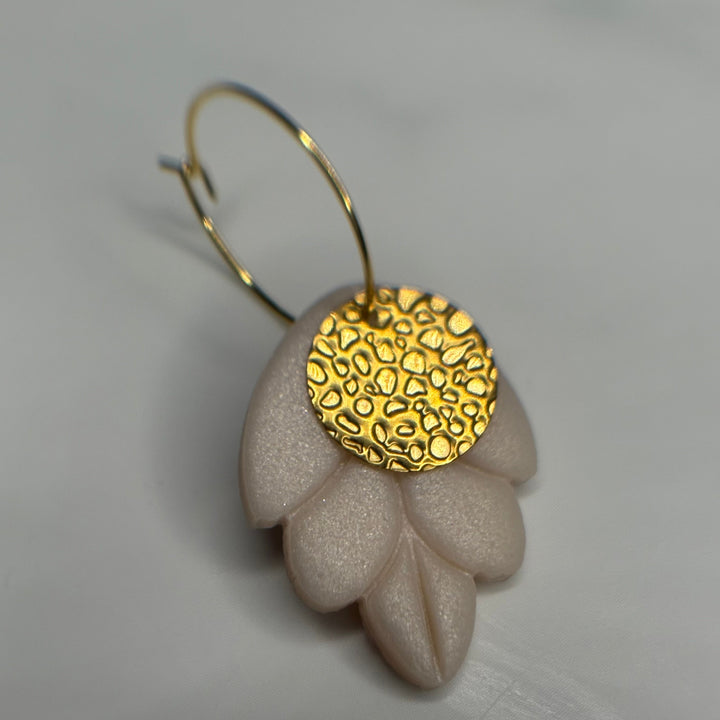 Golden petal charm