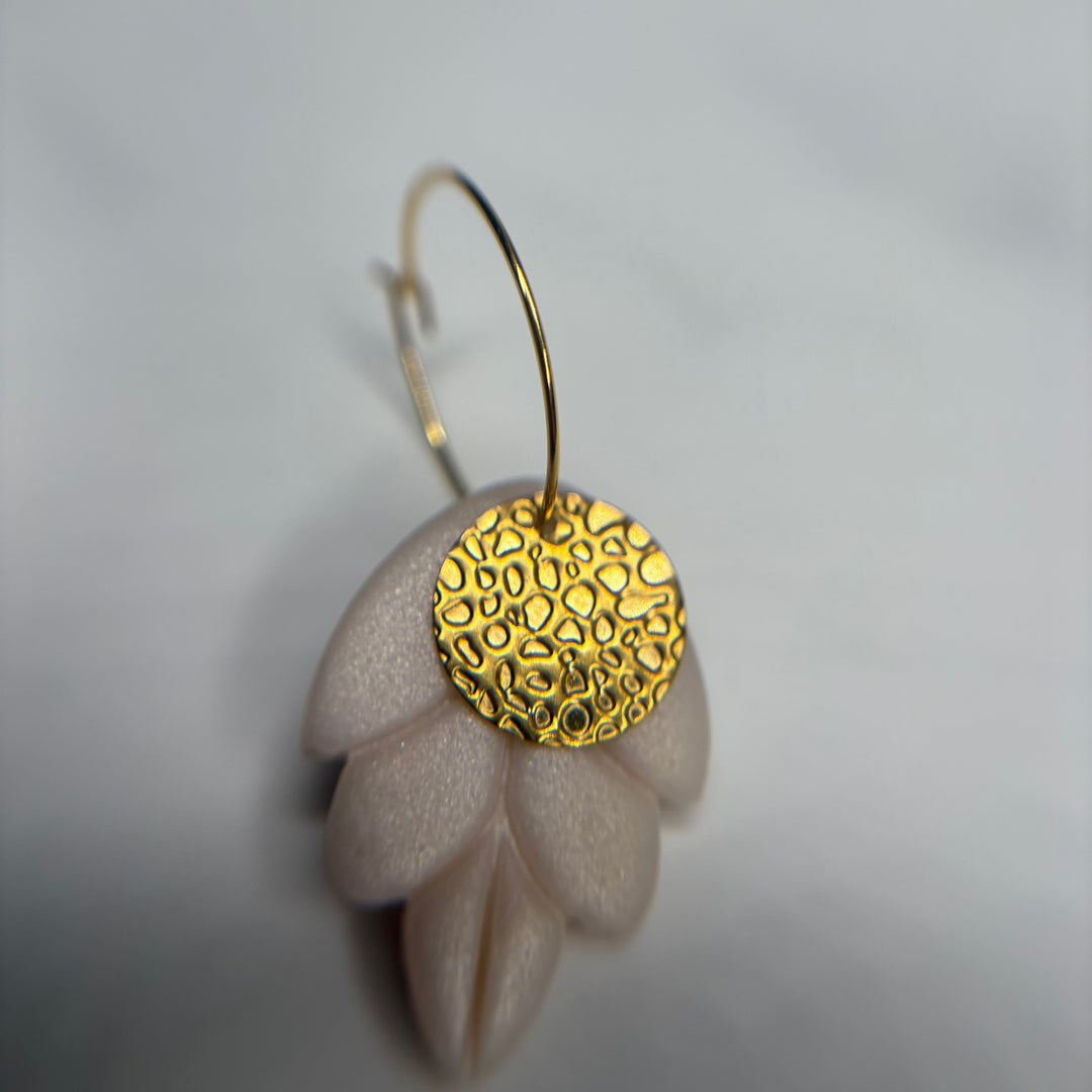 Golden petal charm