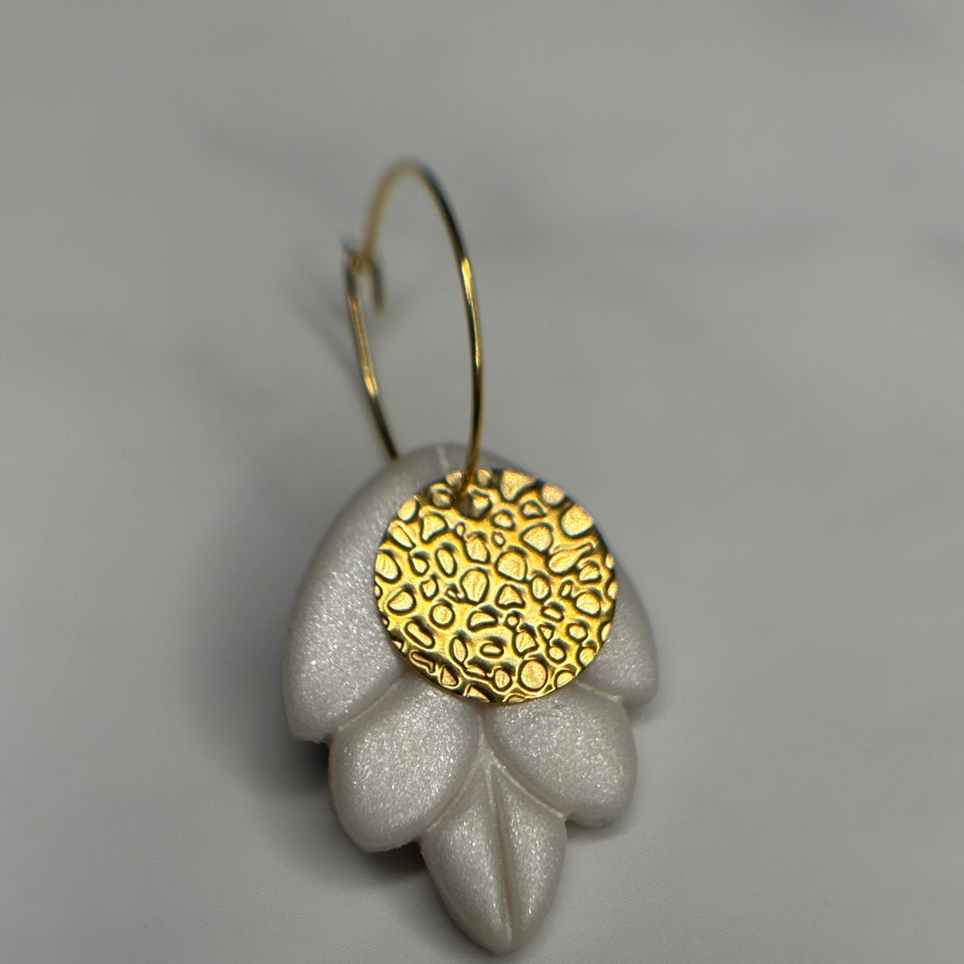 Golden petal charm